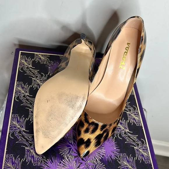 Vicosi Leopard Print Patent Leather Pumps - Picture 8 of 8
